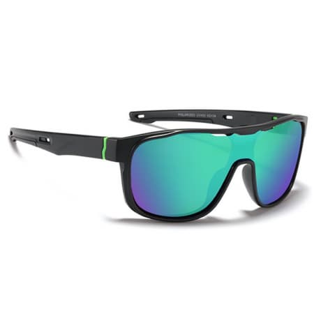 KDEAM Wayne 2 slnečné okuliare, Black / Green (GKD011C02) 1