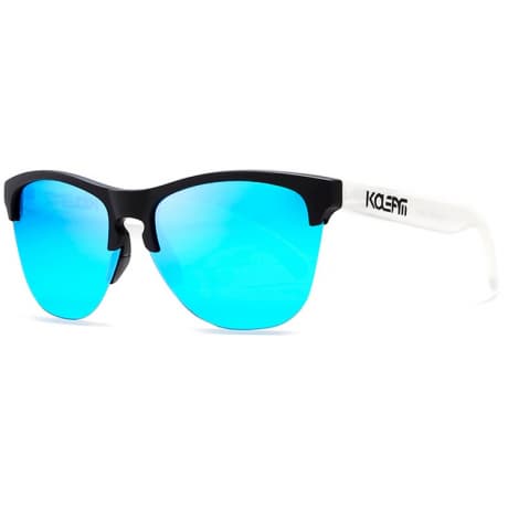 KDEAM Borger 2 slnečné okuliare, White & Black / Blue (GKD019C02) 1