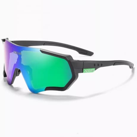 KDEAM Collins 03 cyklistické okuliare, Black / Blue Green 1
