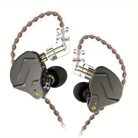 KZ ZSN PRO hybridné HiFi slúchadlá do uší, sivé 1