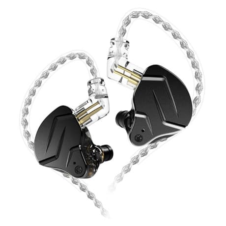 KZ ZSN PRO X hybridné HiFi slúchadlá do uší, čierne 1