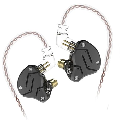 KZ ZS10 PRO hybridné HiFi slúchadlá do uší, čierne 1
