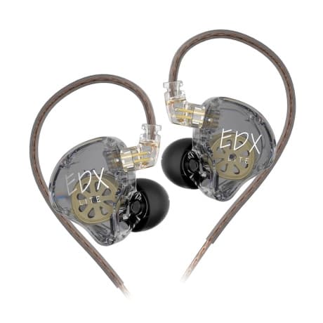 KZ EDX Lite dynamické HiFi slúchadlá do uší, sivé 1