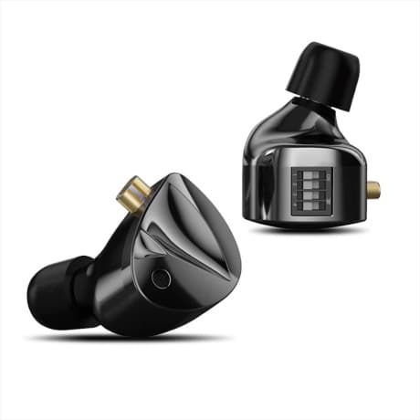 KZ D-Fi Switch dynamické HiFi slúchadlá do uší, čierne 1
