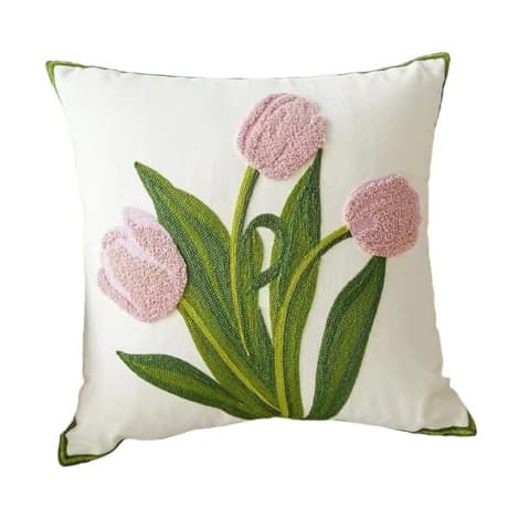 Livefy obliečka na vankúš Flower 4 45x45cm biela 1