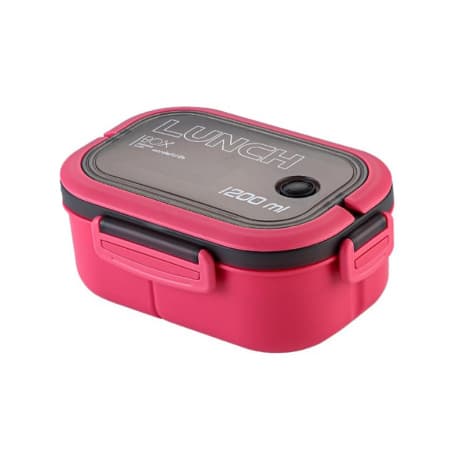 Livefy obedový box s príborom Lunch 1.2l, ružový 1