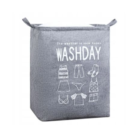 Livefy kôš na bielizeň Washday 50x40x50 cm, sivý 1