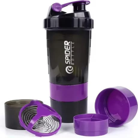 Livefy šejker Twist 500ml, čierny / fialový 1