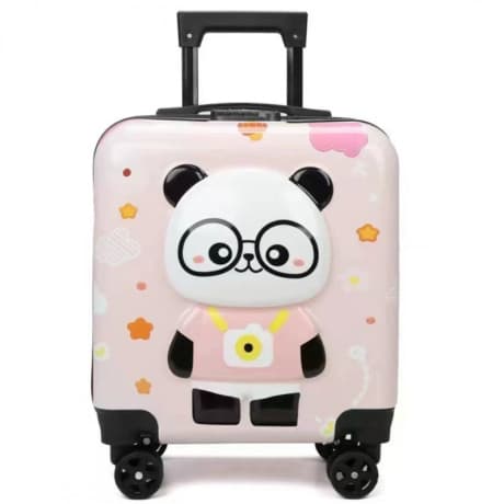 Livefy detský kufor Panda 36 × 44 cm, ružový 1
