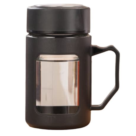Livefy hrnček na kávu a čaj Linea 500 ml, čierny 1
