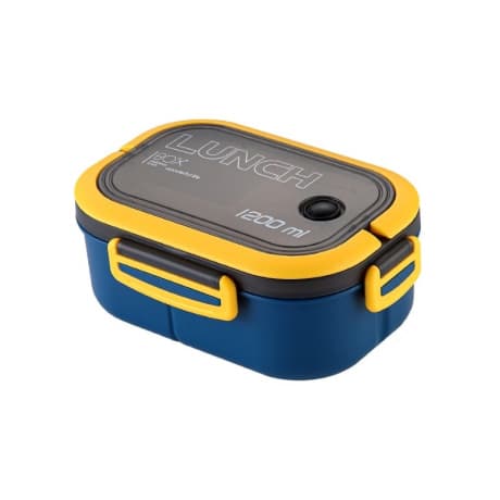 Livefy obedový box s príborom Lunch 1.2l, modrý 1