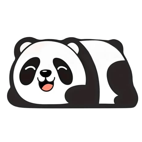 Livefy Panda kúpelňová predložka 60x40cm 1