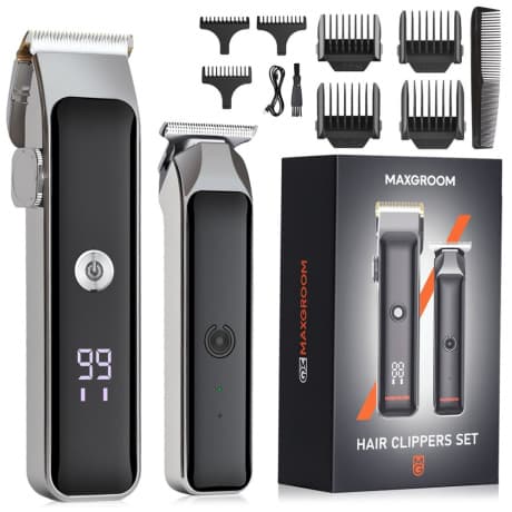 MaxGroom ZC-F608 strojček na vlasy a zastrihávač, čierny