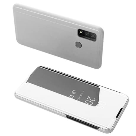 MG Clear View knižkové puzdro na Huawei P Smart 2020, strieborné 1
