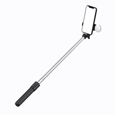 MG Telescopic Bluetooth selfie tyč s LED svetlom 0.71m, čierna