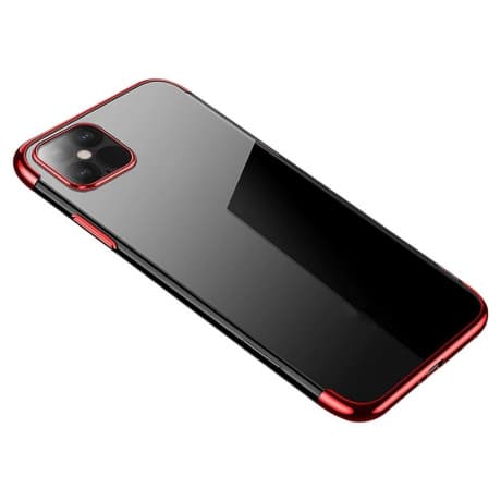 MG Clear Color silikónový kryt na iPhone 12 Pro Max, červený 1