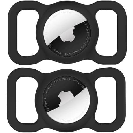 MG Collar kryt na Apple AirTag na psí obojok, čierny