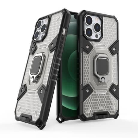 MG Capsule Ring plastový kryt na iPhone 13 Pro, čierny 1