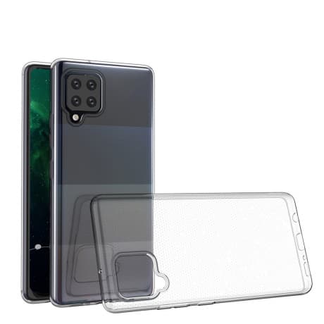 MG Ultra Clear 0.5mm silikónový kryt na Samsung Galaxy A12 / M12, priesvitný 1