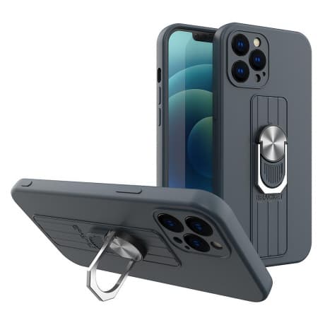 MG Ring silikónový kryt na iPhone 13 Pro, tmavomodrý 1
