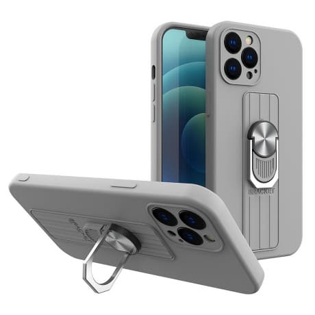 MG Ring silikónový kryt na Samsung Galaxy A32 5G, strieborný 1