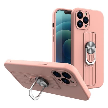 MG Ring silikónový kryt na Samsung Galaxy A32 4G, ružový 1