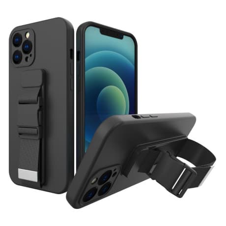 MG Rope silikónový kryt na iPhone 13 Pro Max, čierny 1