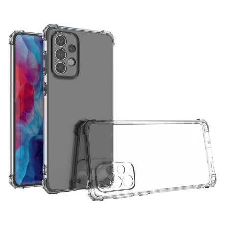 MG Anti Shock Military silikónový kryt na Samsung Galaxy A73, priesvitný 1