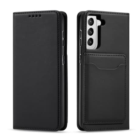 MG Magnet Card knižkové kožené puzdro na Samsung Galaxy S22 Plus, čierne 1