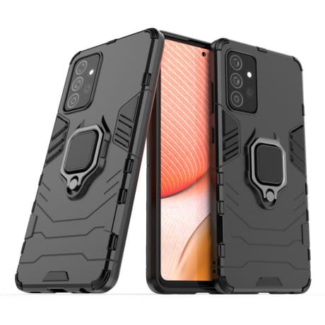 MG Ring Armor plastový kryt na Samsung Galaxy A72 4G, čierny 1