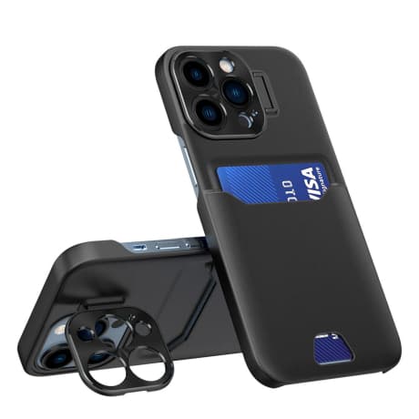 MG Leather Stand kryt na iPhone 14 Pro Max, čierny 1