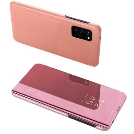 MG Clear View knižkové puzdro na Samsung Galaxy A72, ružové 1