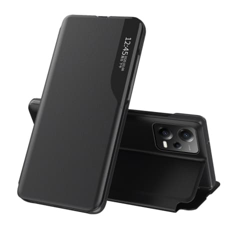 MG Eco Leather View knižkové puzdro na Xiaomi Redmi Note 12 Pro Plus, čierne 1