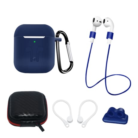 MG Case set príslušenstva pre Apple Airpods 1/2, modré 1