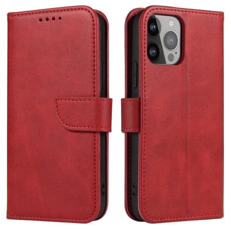 MG Magnet knižkové puzdro na iPhone 15 Plus, červené 1