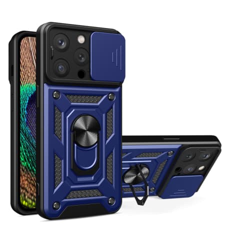 MG Hybrid Armor Camshield kryt na iPhone 15 Pro Max, modrý 1