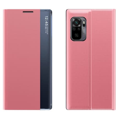 MG Sleep Case Smart Window knižkové púzdro na Xiaomi Redmi K40 / Poco F3, ružové 1