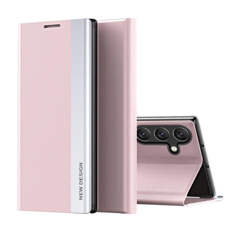 MG Sleep Case Pro knižkové puzdro na Samsung Galaxy S25, ružové 1