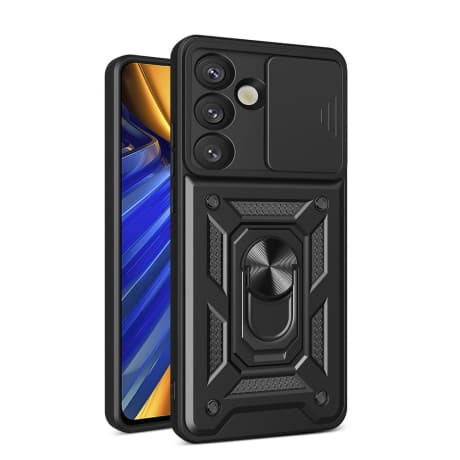 MG Hybrid Armor Camshield kryt na Samsung Galaxy S25, čierny 1
