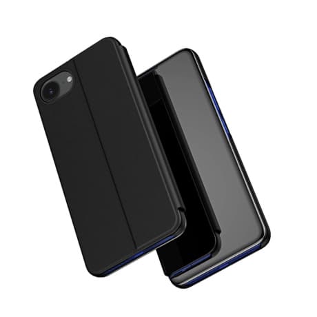 MG Clear View knižkové puzdro na iPhone 16e, čierne 1