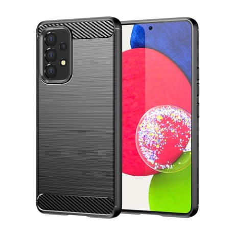 MG Carbon Case Flexible silikónový kryt na Samsung Galaxy A53 5G, čierny 1