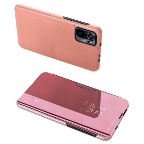 MG Clear View knižkové puzdro na Xiaomi Redmi Note 11 Pro, ružové 1