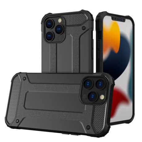 MG Hybrid Armor plastový kryt na iPhone 13 Pro, čierny 1