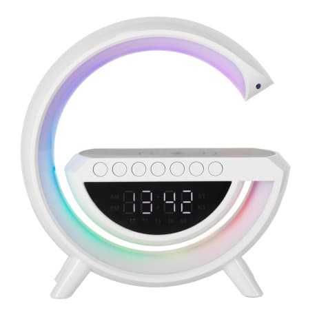 MG LED Lamp Light bezdrôtová nabíjačka a rádio, biela 1