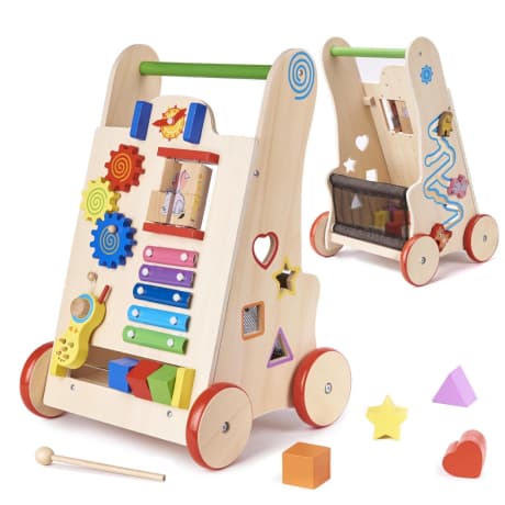 MG Wooden Walker drevené vzdelávace choditko 6v1 1