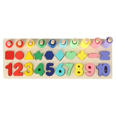 MG Montessori Number Sorter drevené puzzle 1