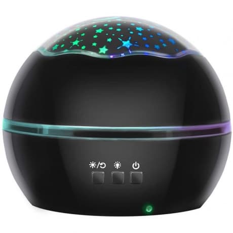 MG Bedside Lamp projektor nočnej oblohy, čierny (LP16857) 1