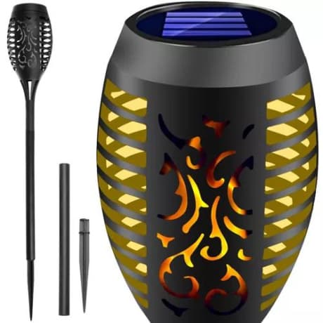 MG Garden Torch solárna lampa, čierna 1