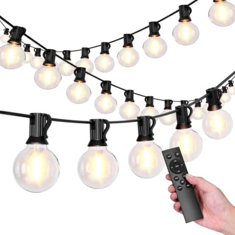 MG Garden Light svetelná reťaz 9W 20m, čierna 1