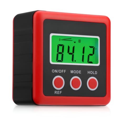 MG Angle Meter digitálny uhlomer, červený 1